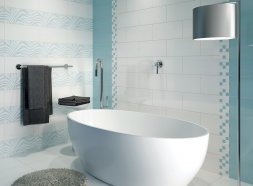 Вставка Tiffany волна белый 20х44 (TV2G051)